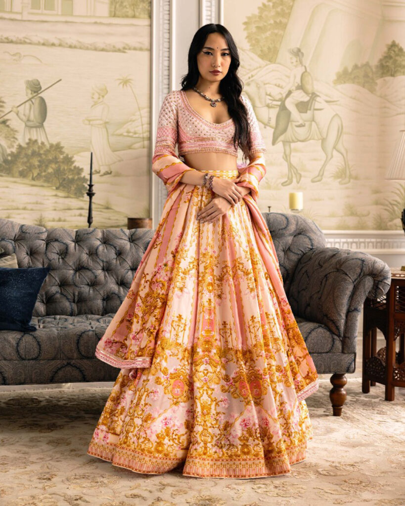 Floral Printed Lehengas for a Breezy Vibe
