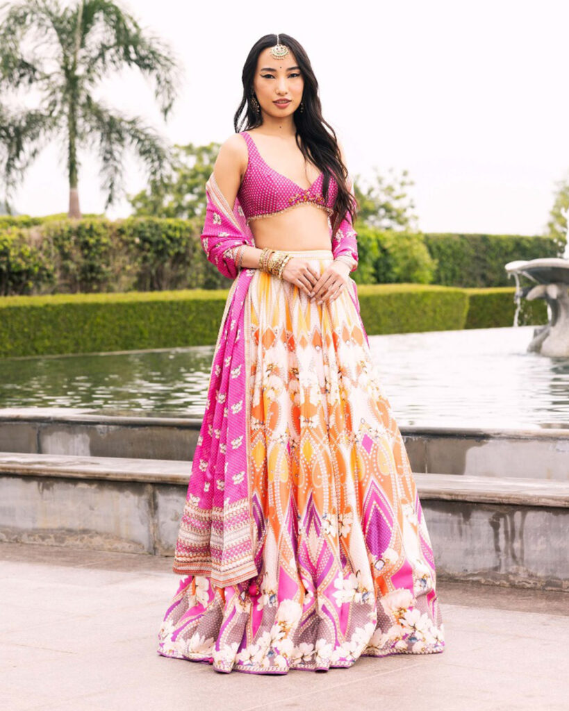 pink and orange
