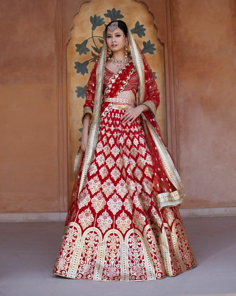 JUSTYNE BRIDAL LEHENGA SET
