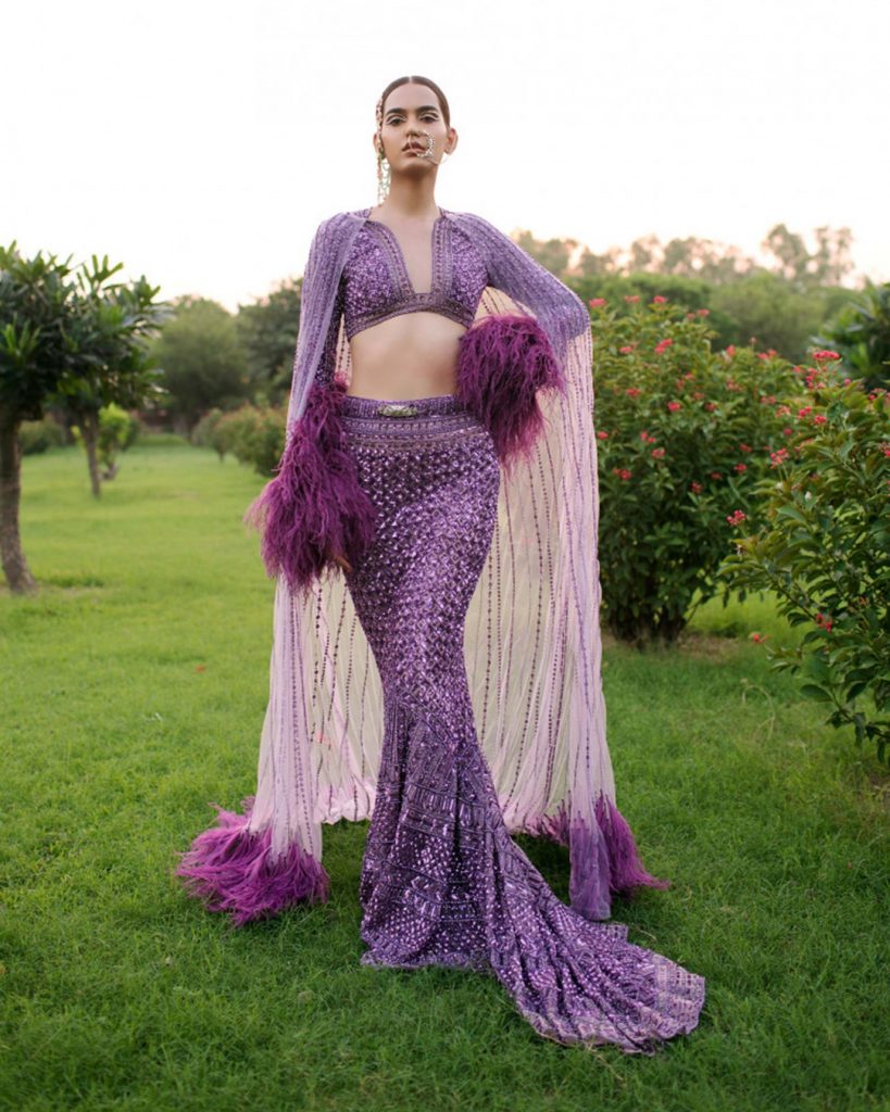 VIOLETTE BRIDAL LEHENGA SET