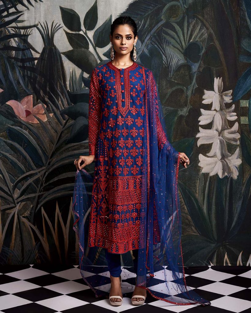 ALEENA BLUE KURTA SETS