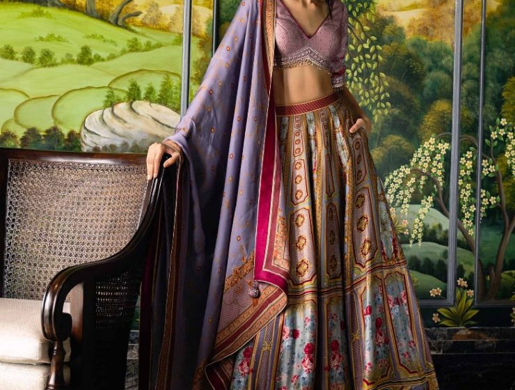 EOS PRINTED LEHENGA SET