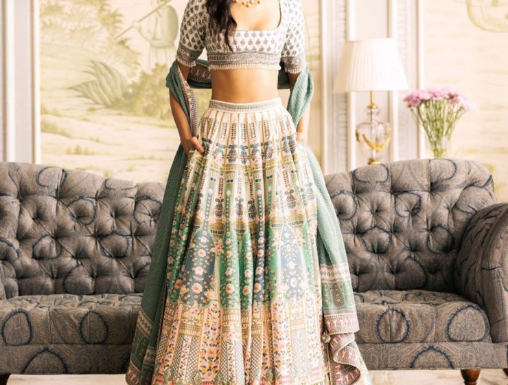 ATHENA PRINTED LEHENGA SET