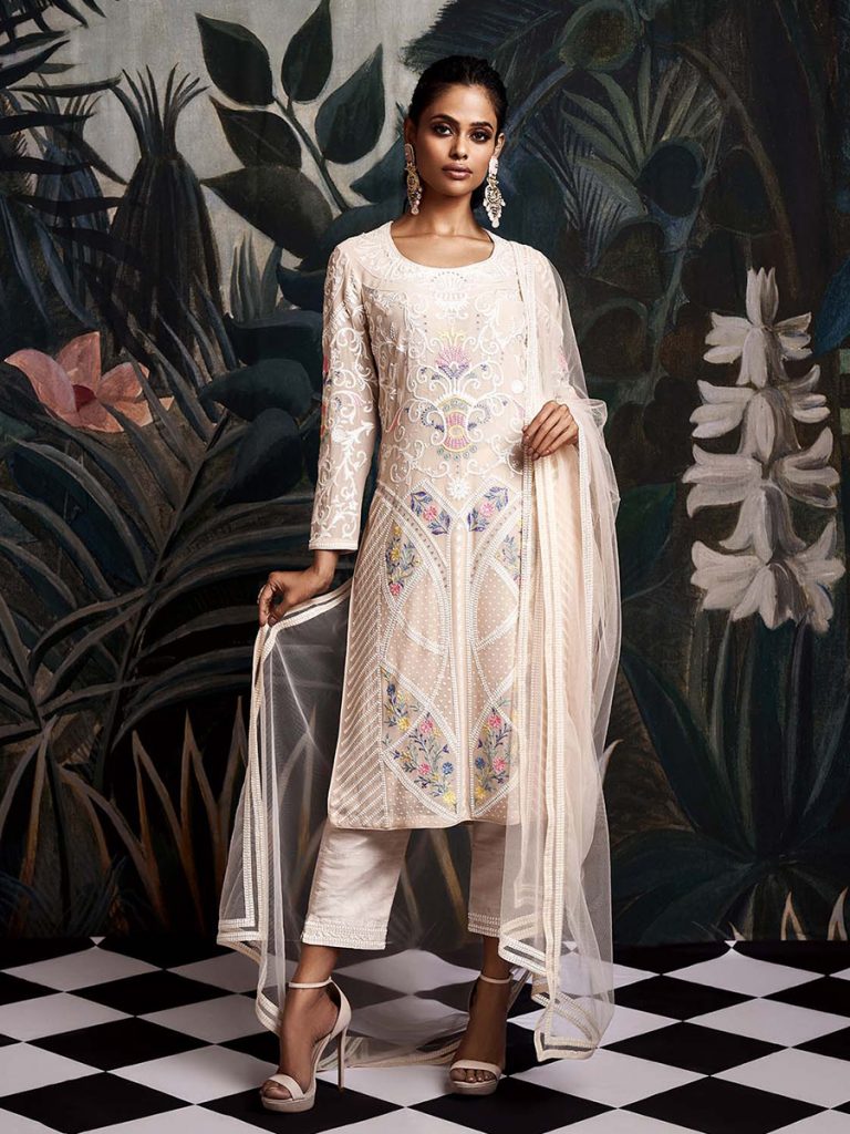 ADALINE Embroidered KURTA SET