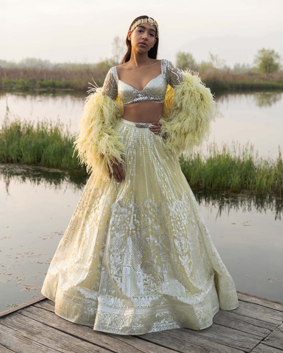 Songbird Haldi Lehenga