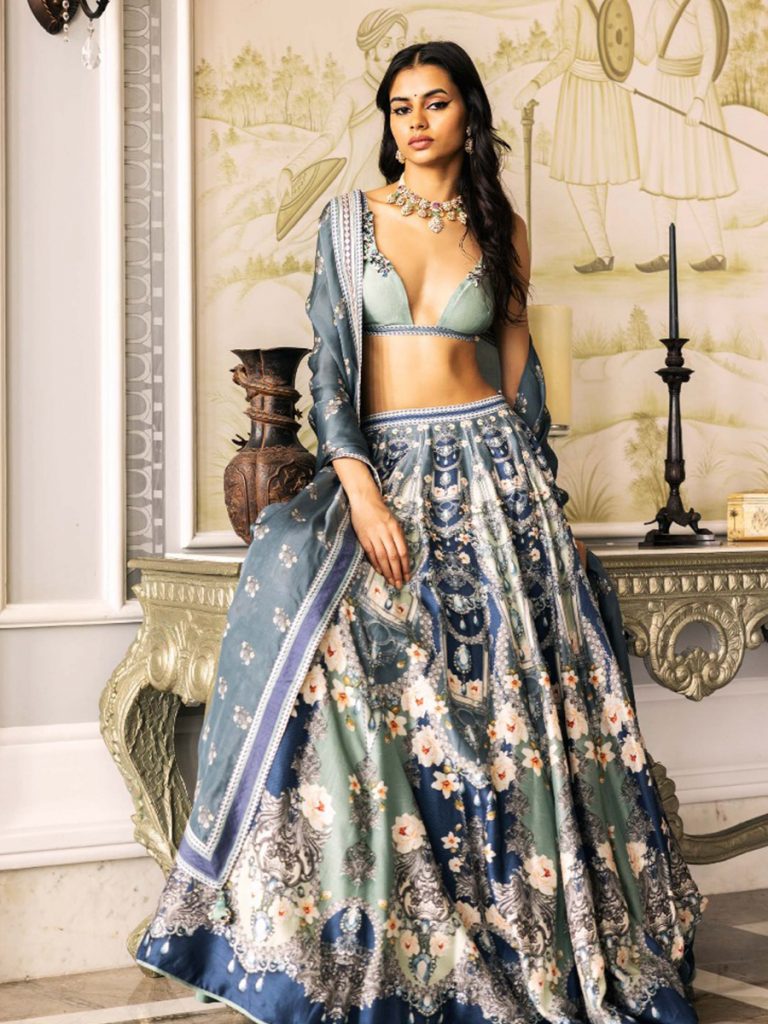 Buy Velvet Wedding Wear Bridesmaid Lehengas for Women Online in India -  Indya