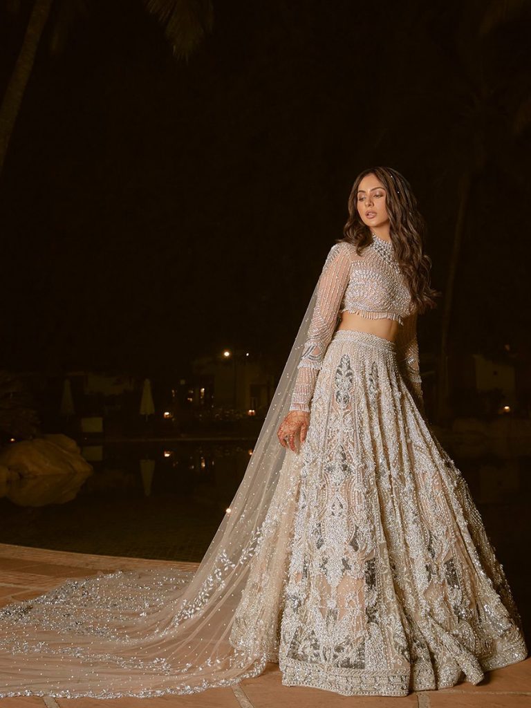 Wish N Wed Wedding Inspiration | Metallic lehengas are proved to be the best  choice for Sangeet night and here's the proof. 🖤 For which event will you  pick this dress... | Instagram