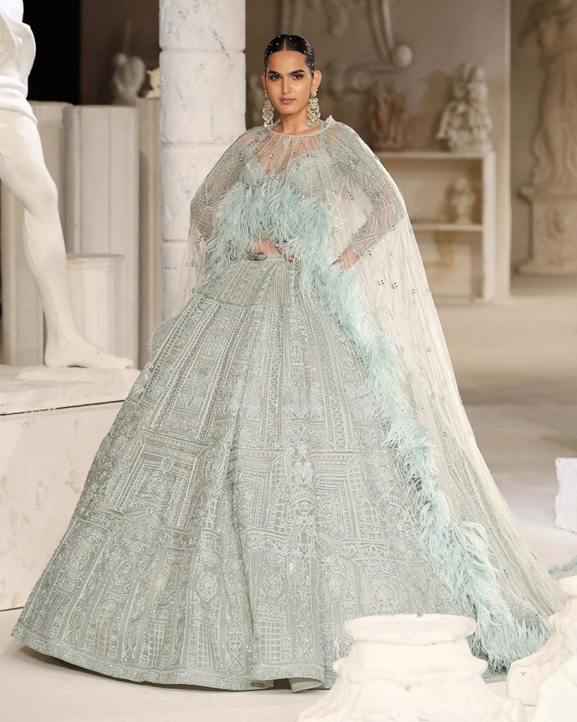 KAYDEN cape lehenga designs SET