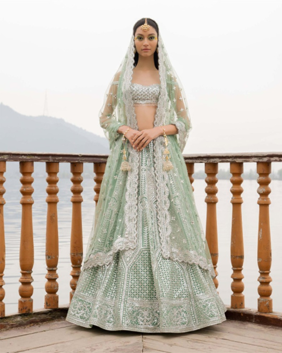 pastel lehenga