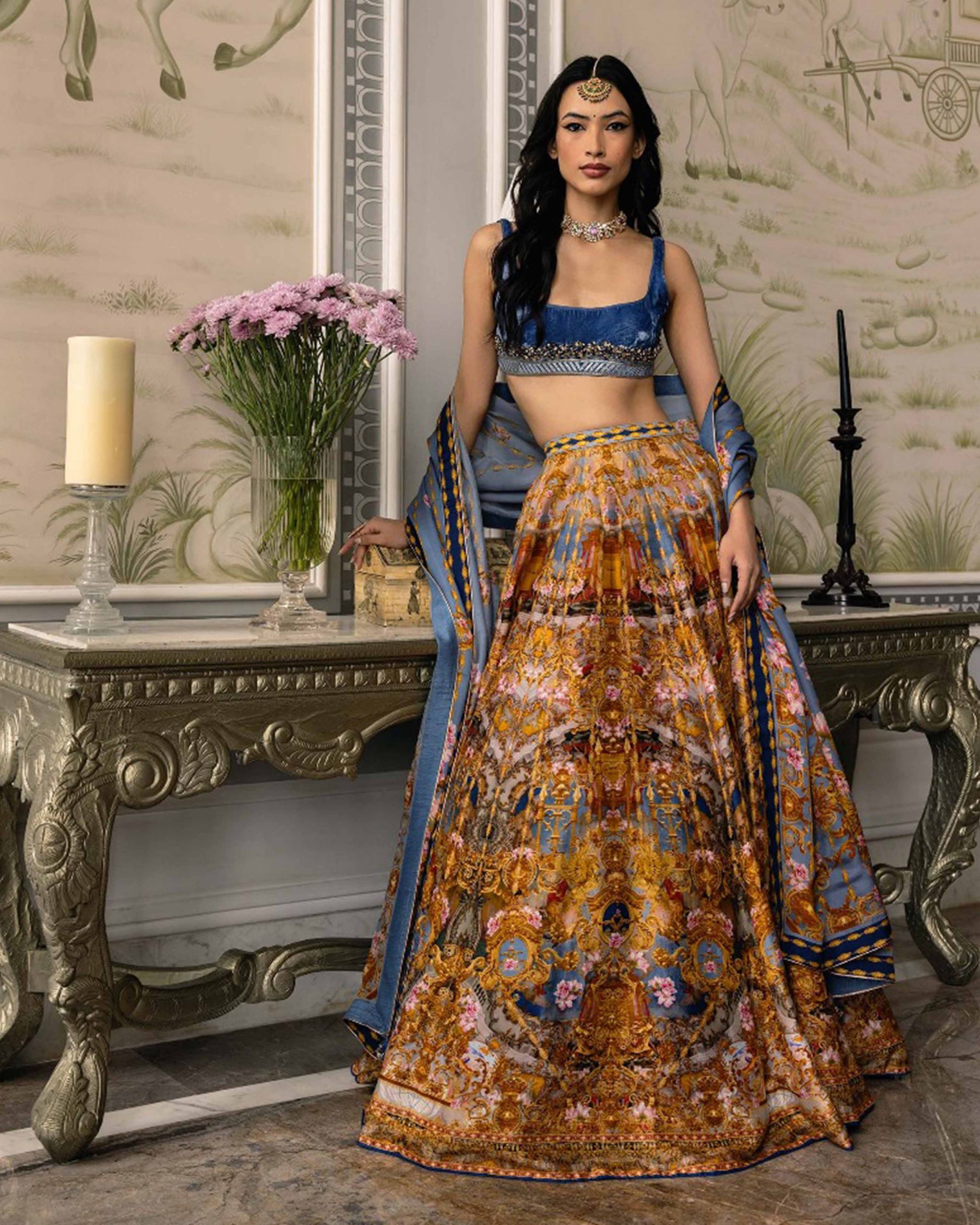 printed lehenga online