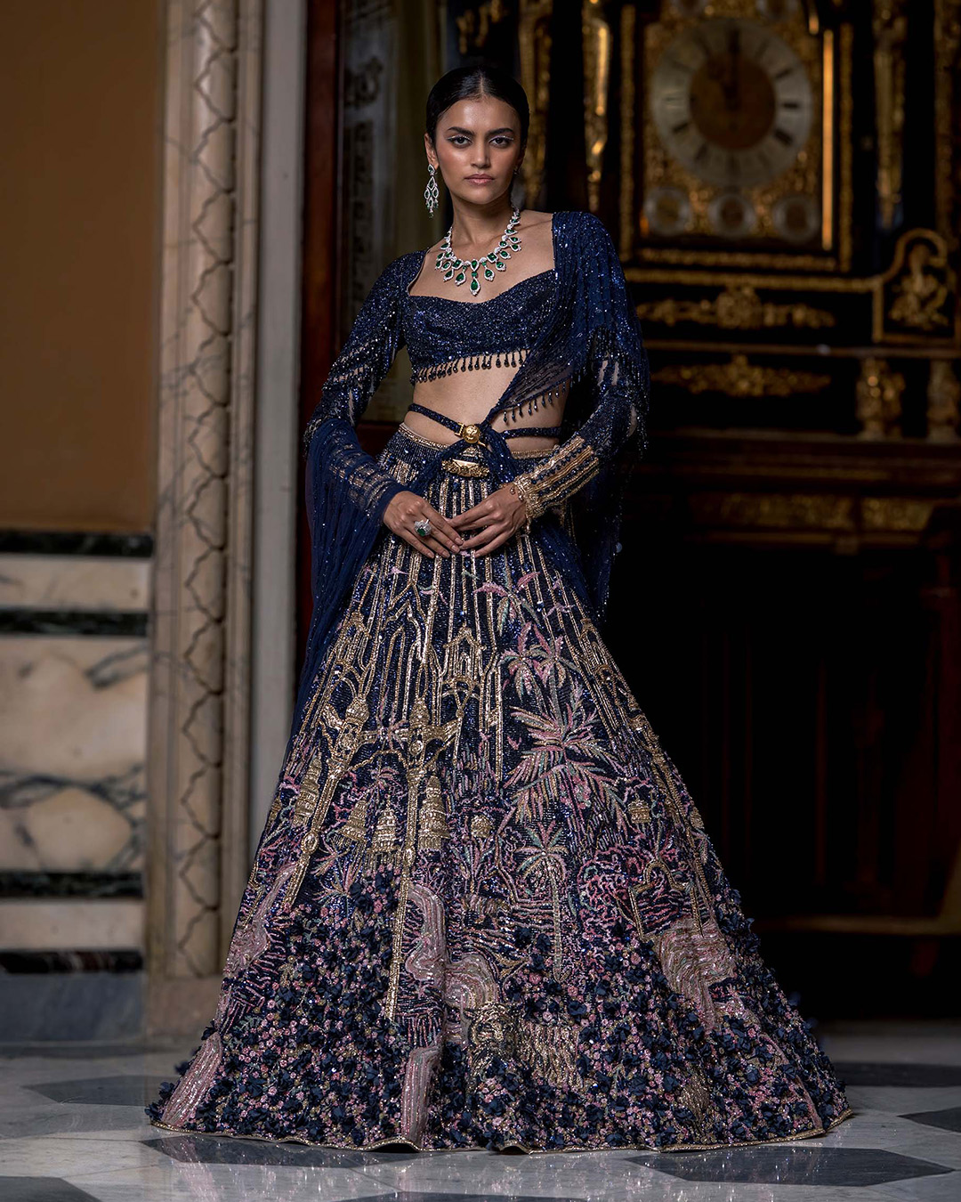 sequin lehenga