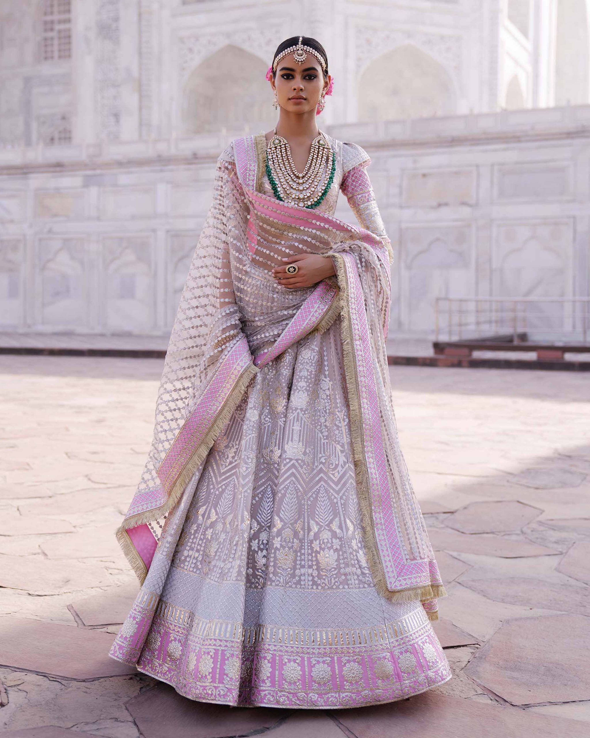 designer foil lehenga