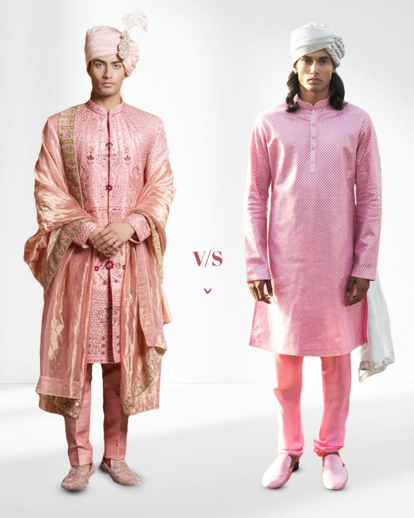 sherwani vs kurta