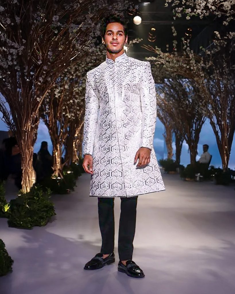 ishan khatter in sherwani
