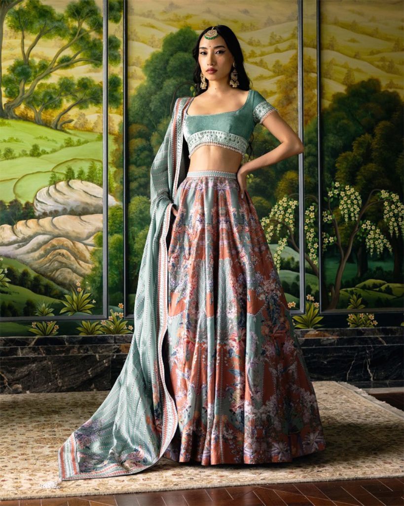 printed lehenga set