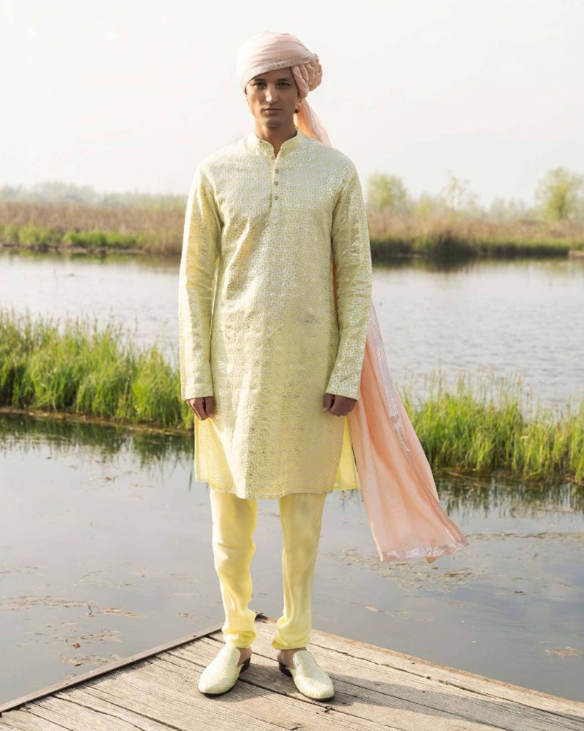 kurta set for groom sangeet