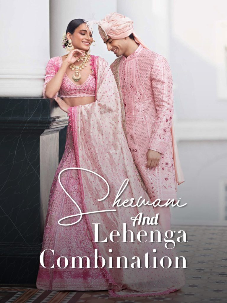 Sherwani And Lehenga Combination