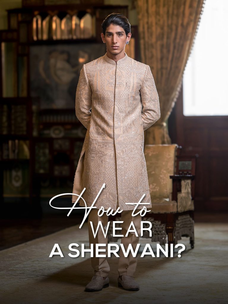How-to-Wear-a-Sherwani-Cover