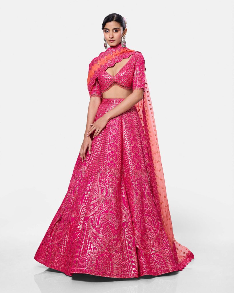 georgette lehenga