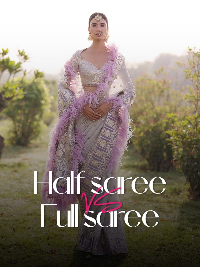 Half saree vs full saree-Cover